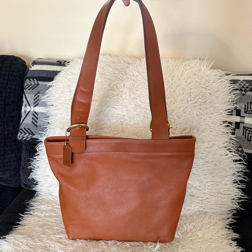 Coach Vintage 4140 Soho Lafayette British Tan Leather Tote